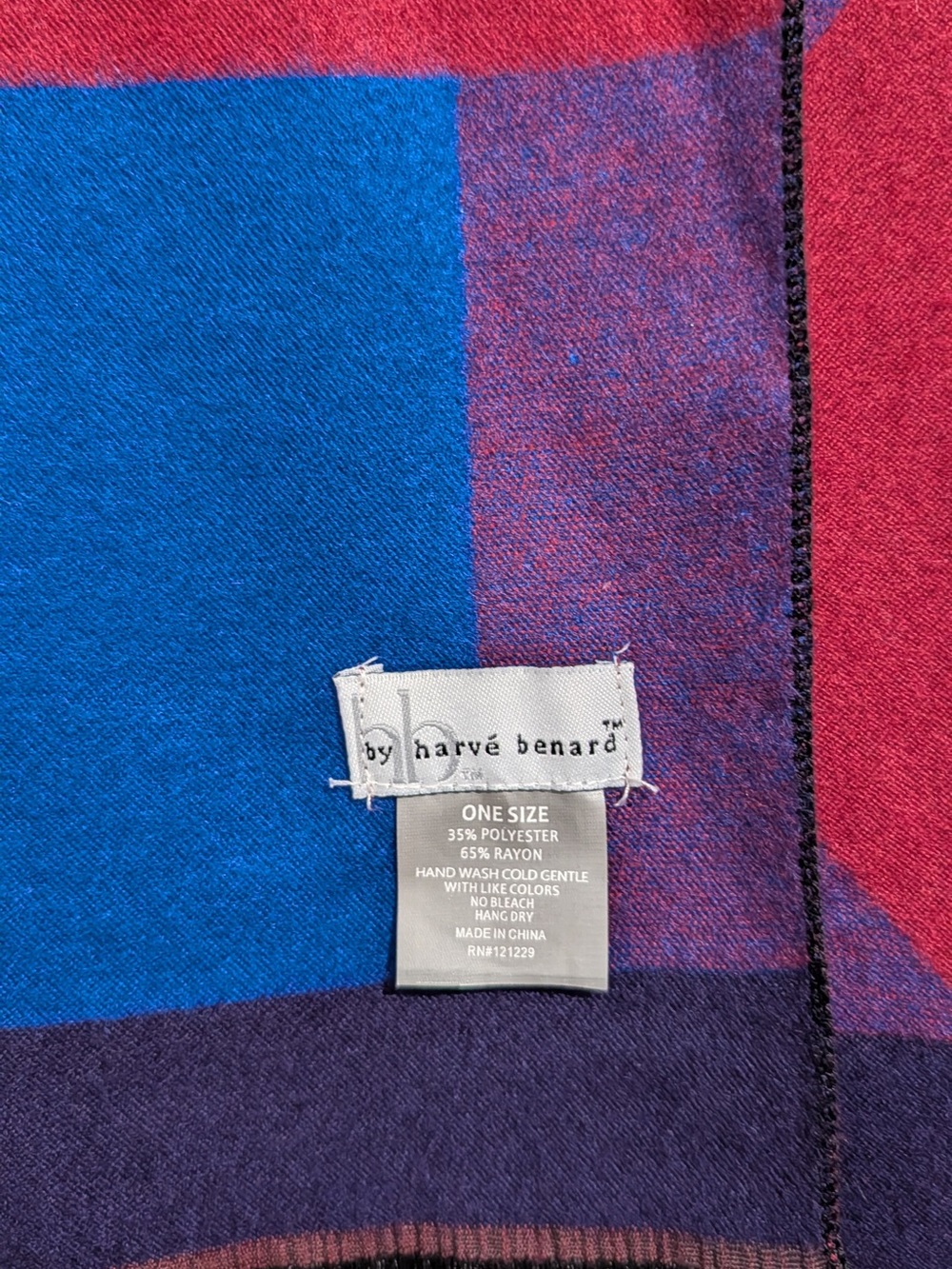 Harvé Benard Colorblock Scarf - Picture 5 of 9
